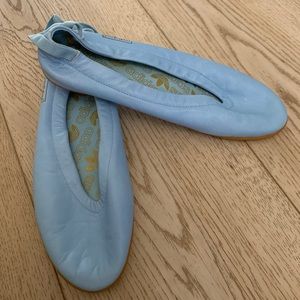 Adidas originals rare vintage light blue ballet flats NEW never worn sz 10